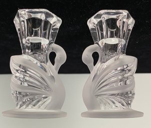 PartyLite Swan Candlestick Holders
