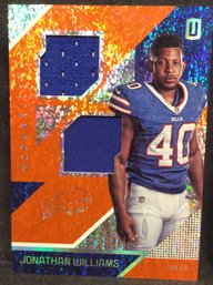 2016 Panini Unparalleled Jonathan Williams Dual Jersey Relic Card - K