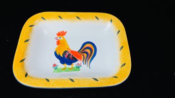 Herend Village Rooster Rectangular Serving Platter