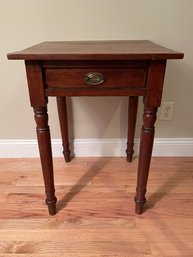 AN ANTIQUE SHERIDAN ONE DRAWER STAND