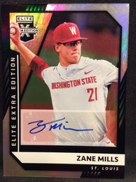 2021 Panini Elite Extra Edition Zane Mills Autographed Card - K