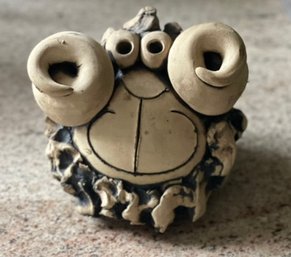 Chunky Whimsical Ceramic Sculpture Signed By Artist