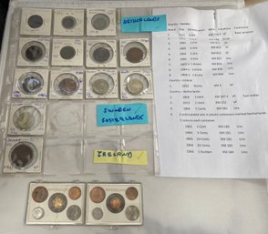 Coins From Sweden, Ireland And Netherlands