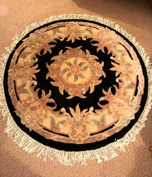 17th Century Paris Round Pile Rug