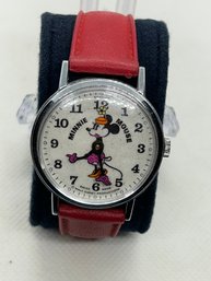 Fine Vintage Pie-eyed MINNIE MOUSE Character Watch- Mechanical Wind-up Movement