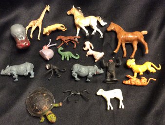 Collection Of Vintage Plastic Farm Animals - L