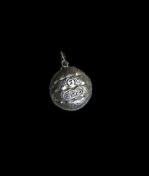 Vintage Sterling Silver S Olympia Pendant