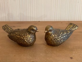 Pair Of Vintage Gold Birds