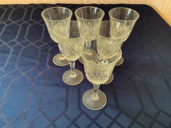 Cut Glass Wine Glasses