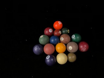 Early Miniature Pool Balls