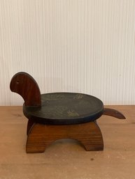 Wooden Turtle Step Foot Stool