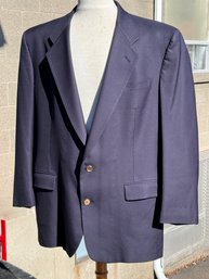 Men's Christian Dior Le Connaisseur Blue Blazer Size 46L - Made Of Pure Virgin Wool