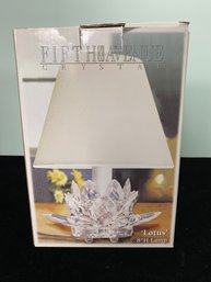 Fifth Ave Crystal Lotus Lamp