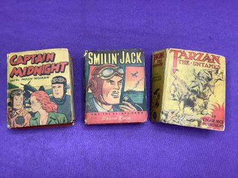 Tarzan, Smilin Jack, And Captain Midnight Book Lot