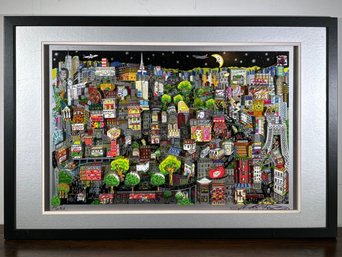 Limited Edition Manhattan Themed 3-d Pop Art By Charles Fazzino - Hand Signed And Numbered