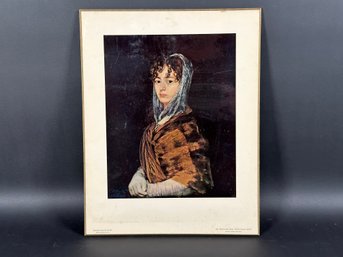 Francisco Goya, Vintage Print, Senora Sabasa Garcia