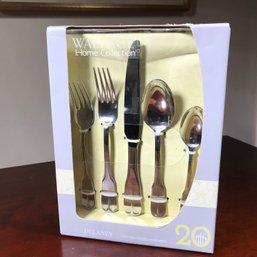 Brand New Set Of WALLACE Stainless Steel Flatware - Pattern Is DELANEY - 4 Settings - 5 Pieces In Each Setting