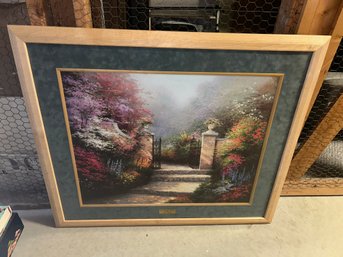 SUBSTANTIAL Signed/numbered THOMAS KINCADE 'THE VICTORIAN GARDEN' Lithograph- NO SHIPPING