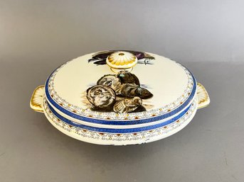 Oyster Decorated Soup Tureen