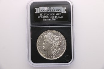 100th Anniversary 1921 Morgan Silver Dollar Coin Slabbed