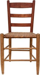 A Shaker Side Chair With Caned Seat