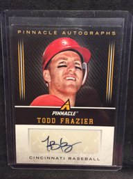 2013 Panini Pinnacle Todd Frazier Autographed Card - K