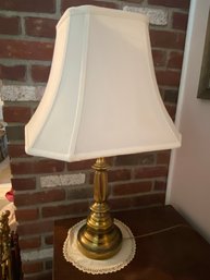 Brass Vintage Table Lamp And Shade