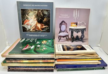 Over 25 Vintage Auction Catalogs From Christie's, Sotheby's & Phillips