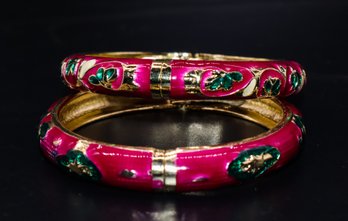 2 Colorful Bangle Bracelets