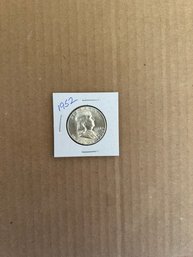 Beautiful 1952 Benjamin Franklin Silver Half Dollar