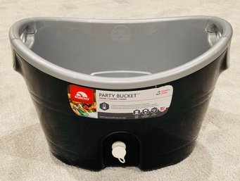 Igloo Black/ Silver Insulated Party Bucket Cooler