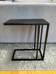 Black Metal Side Table Rectangle.   Den