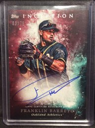 2018 Topps Inception Franklin Barreto Autographed Card - K