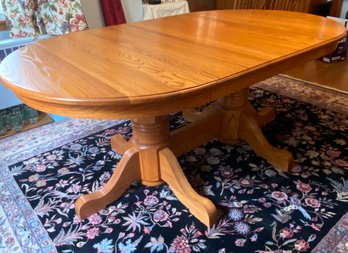 A Great Oak Dining Table Beautiful Tom Seely Furniture  6ftx3ftx30in Expands Substantially Up To 10ft