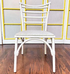 A Vintage Rattan Accent Chair