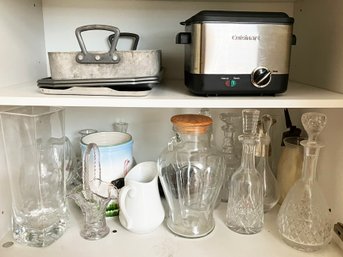 A Cuisinart Fryer, Decanters, Roasting Pans And More Kitchen