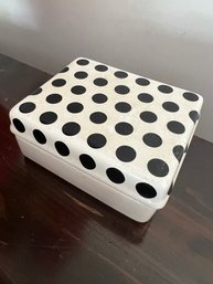 Marly Ceramic Polka Dot Box