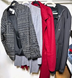 4 Jackets: Lauren Ralph Lauren Size XL, Alfred Dunner Size 16, Calico Size XL & Shein Curve Size )XL