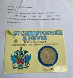 St Christopher And Nevis 1983 Crown