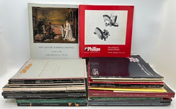 Over 25 Vintage Auction Catalogs From Christie's, Sotheby's & Phillips