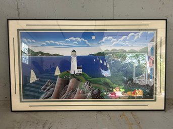 Nicely Framed Lighthouse Print (c)