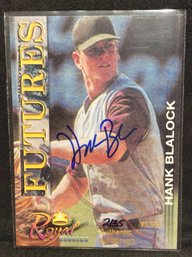 2001 Royal Rookies Hank Blalock Autograph 2135/6995 - K