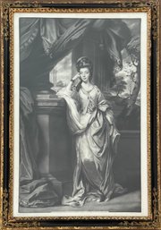 Antique Engraving Of The Portrait Of Anne, Duchess Of Cumberland From The Mezzotint By Thomas Watson