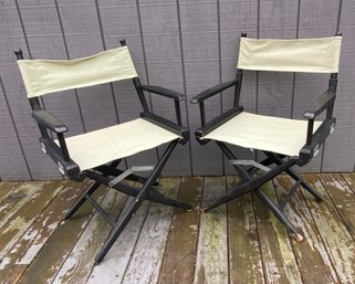 Four Vintage Folding Director Chairs