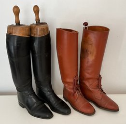 2 Pairs Of Riding Boots ~ Richmond Harness & Peal & Co Boot Maker To The Royal Family ~