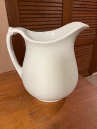 J. & G. Meakin White English Ironstone Pitcher