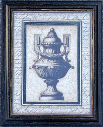A Neoclassical Urn Form Lithograph