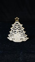 Lenox Bright Christmas Tree Tea Light Candle Holder