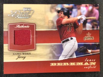 2002 Playoff Piece Of The Game Lance Berkman Jersey Relic Card - K