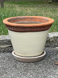 Smith And Hawken Terracotta Planter And Saucer